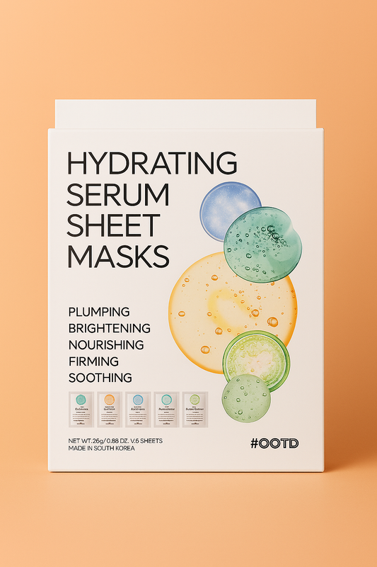 OOTD Hydrating Serum Sheet Mask – Variety 5-Pack